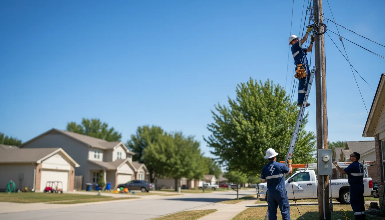 Residential electrician providing installation services in Stittville, NY